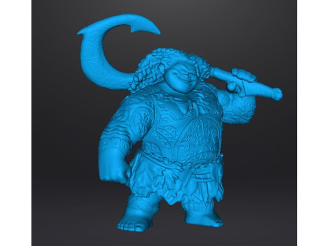 MAUI SCULPTURE FIGURE MODEL STATUE ORNAMENT 3D Druckmodell