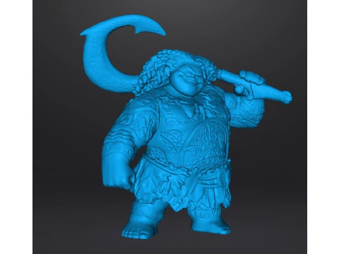 MAUI SCULPTURE FIGURE MODEL STATUE ORNAMENT 3D Print Model