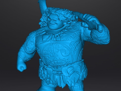 MAUI SCULPTURE FIGURE MODEL STATUE ORNAMENT 3D Druckmodell