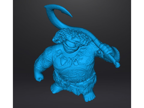 MAUI SCULPTURE FIGURE MODEL STATUE ORNAMENT 3D Druckmodell