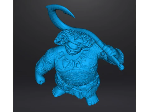 MAUI SCULPTURE FIGURE MODEL STATUE ORNAMENT 3D Print Model