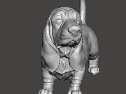 DOG BASSET HOUND STATUE SCULPTURE FIGURE MODEL PET Model do druku 3D