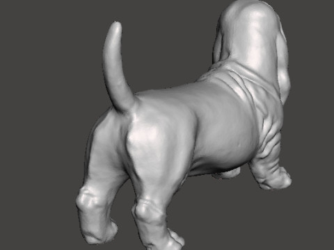 DOG BASSET HOUND STATUE SCULPTURE FIGURE MODEL PET Model do druku 3D