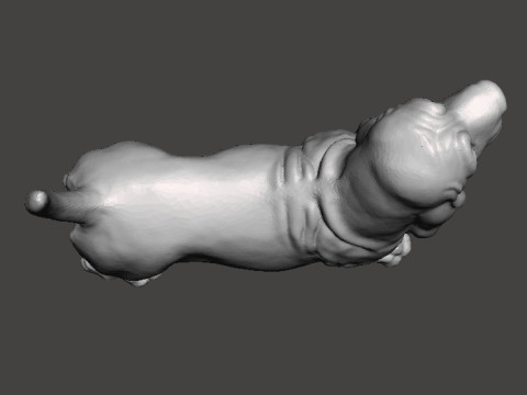 DOG BASSET HOUND STATUE SCULPTURE FIGURE MODEL PET Model do druku 3D