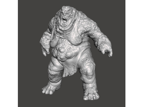 FEMALE TANK ABOMINATION ZOMBIE MINIATURE MODEL FIGURE FOR FANTASY OR HORROR GAMES RPG DND Modello di stampa 3D