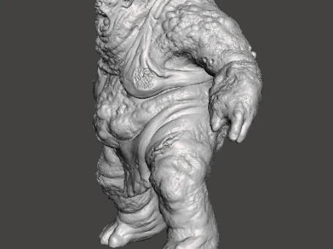 FEMALE TANK ABOMINATION ZOMBIE MINIATURE MODEL FIGURE FOR FANTASY OR HORROR GAMES RPG DND 3D Print Model