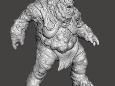 FEMALE TANK ABOMINATION ZOMBIE MINIATURE MODEL FIGURE FOR FANTASY OR HORROR GAMES RPG DND Modello di stampa 3D