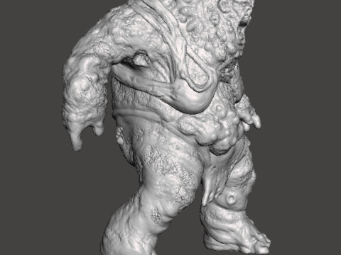 FEMALE TANK ABOMINATION ZOMBIE MINIATURE MODEL FIGURE FOR FANTASY OR HORROR GAMES RPG DND Modello di stampa 3D