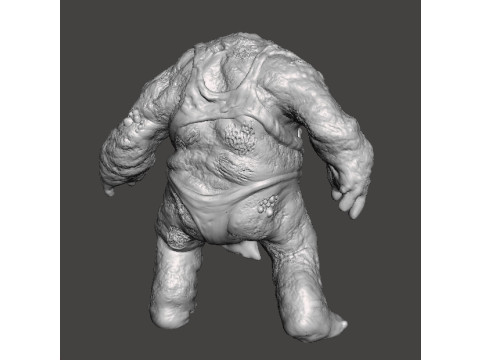 FEMALE TANK ABOMINATION ZOMBIE MINIATURE MODEL FIGURE FOR FANTASY OR HORROR GAMES RPG DND Modello di stampa 3D
