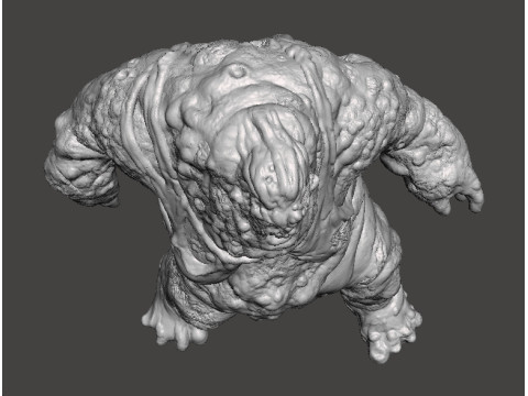 FEMALE TANK ABOMINATION ZOMBIE MINIATURE MODEL FIGURE FOR FANTASY OR HORROR GAMES RPG DND Modello di stampa 3D