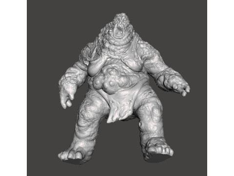 FEMALE TANK ABOMINATION ZOMBIE MINIATURE MODEL FIGURE FOR FANTASY OR HORROR GAMES RPG DND Modello di stampa 3D