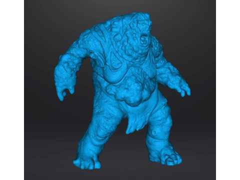 FEMALE TANK ABOMINATION ZOMBIE MINIATURE MODEL FIGURE FOR FANTASY OR HORROR GAMES RPG DND 3D Print Model