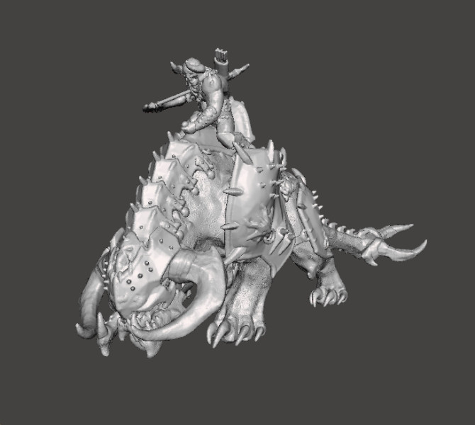 PINKY RIDER DEMON MINIATURE MODEL FIGURE FOR FANTASY OR SCIFI GAMES RPG DND Model Cetak 3D .c4d .max .obj .3ds .fbx .stl .blend 
