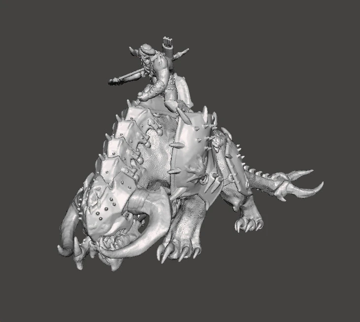 PINKY RIDER DEMON MINIATURE MODEL FIGURE FOR FANTASY OR SCIFI GAMES RPG DND 3D Print Model .c4d .max .obj .3ds .fbx .stl .blend 
