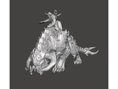 PINKY RIDER DEMON MINIATURE MODEL FIGURE FOR FANTASY OR SCIFI GAMES RPG DND Modelo de impresión 3D