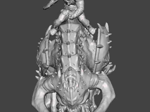 PINKY RIDER DEMON MINIATURE MODEL FIGURE FOR FANTASY OR SCIFI GAMES RPG DND Model Cetak 3D