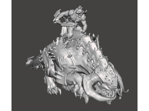 PINKY RIDER DEMON MINIATURE MODEL FIGURE FOR FANTASY OR SCIFI GAMES RPG DND Model Cetak 3D