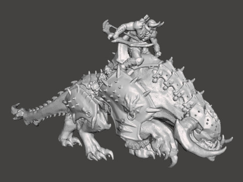 PINKY RIDER DEMON MINIATURE MODEL FIGURE FOR FANTASY OR SCIFI GAMES RPG DND Model Cetak 3D