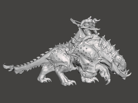 PINKY RIDER DEMON MINIATURE MODEL FIGURE FOR FANTASY OR SCIFI GAMES RPG DND Model Cetak 3D