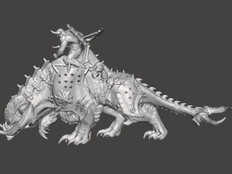PINKY RIDER DEMON MINIATURE MODEL FIGURE FOR FANTASY OR SCIFI GAMES RPG DND Model Cetak 3D