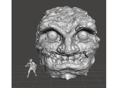 MM THE EVIL MOON MINIATURE MODEL FOR FANTASY GAMES RPG AND DND 3D printmodel