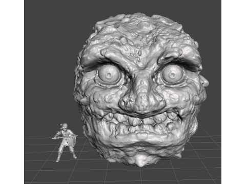 MM THE EVIL MOON MINIATURE MODEL FOR FANTASY GAMES RPG AND DND 3D Print Model