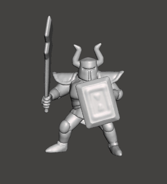 ST PHANTOM KNIGHT MINIATURE MODEL FOR FANTASY GAMES RPG AND DND Model Cetak 3D .c4d .max .obj .3ds .fbx .stl .blend