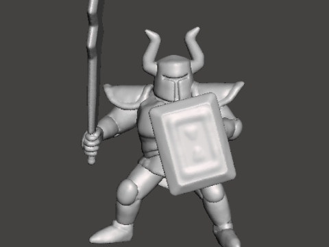 ST PHANTOM KNIGHT MINIATURE MODEL FOR FANTASY GAMES RPG AND DND 3D Baskı Modeli