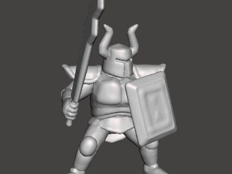 ST PHANTOM KNIGHT MINIATURE MODEL FOR FANTASY GAMES RPG AND DND Model Cetak 3D