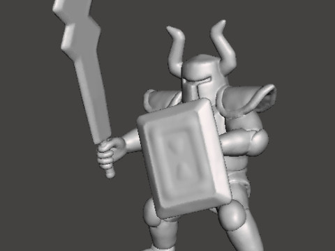 ST PHANTOM KNIGHT MINIATURE MODEL FOR FANTASY GAMES RPG AND DND Model Cetak 3D