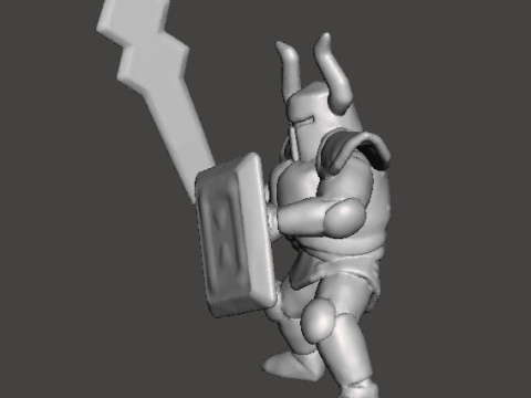 ST PHANTOM KNIGHT MINIATURE MODEL FOR FANTASY GAMES RPG AND DND Model Cetak 3D