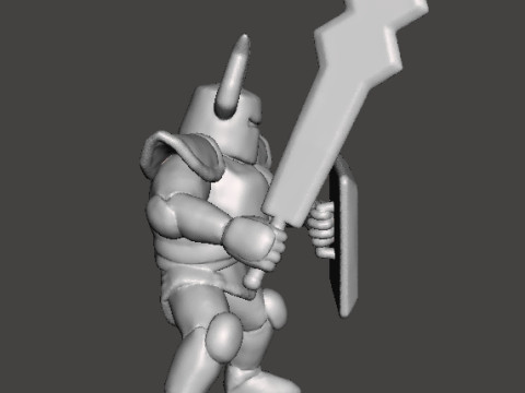 ST PHANTOM KNIGHT MINIATURE MODEL FOR FANTASY GAMES RPG AND DND Model Cetak 3D