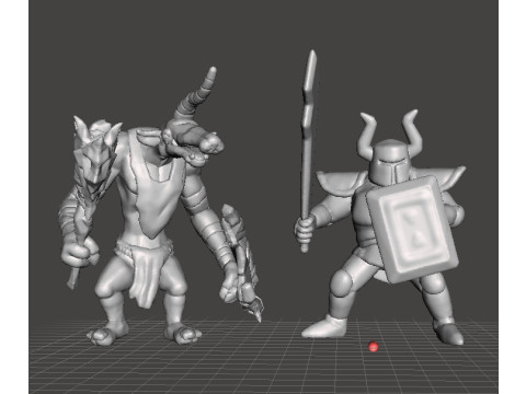 BLACK MOBLIN MINIATURE MODEL FOR FANTASY GAMES RPG AND DND 3D Print Model