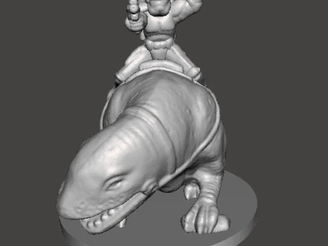 SANDTROOPERS SW IN SCALA DA 6 MM SU DEWBACK SET MODELLI IN MINIATURA PER GIOCHI SCIFI EPICI Modello di stampa 3D