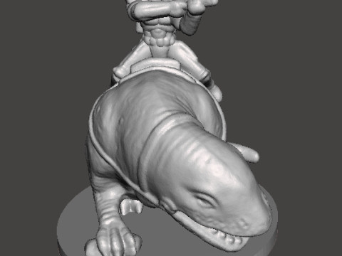 6MM SCALE SW SANDTROOPERS ON DEWBACK SET MINIATURE MODELS FOR SCIFI GAMES EPIC 3D printmodel
