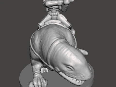 SANDTROOPERS SW IN SCALA DA 6 MM SU DEWBACK SET MODELLI IN MINIATURA PER GIOCHI SCIFI EPICI Modello di stampa 3D