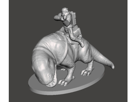 6MM SCALE SW SANDTROOPERS ON DEWBACK SET MINIATURE MODELS FOR SCIFI GAMES EPIC 3D printmodel