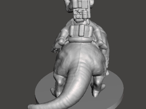 6MM SCALE SW SANDTROOPERS ON DEWBACK SET MINIATURE MODELS FOR SCIFI GAMES EPIC 3D printmodel