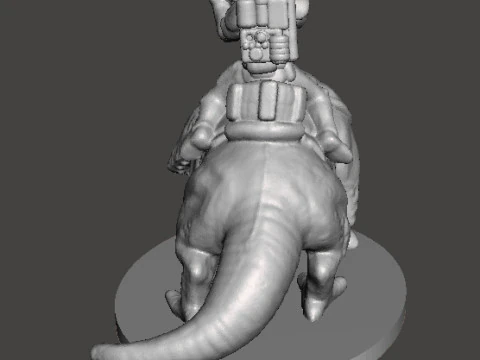 SANDTROOPERS SW IN SCALA DA 6 MM SU DEWBACK SET MODELLI IN MINIATURA PER GIOCHI SCIFI EPICI Modello di stampa 3D