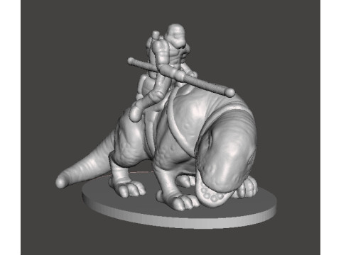 6MM SCALE SW SANDTROOPERS ON DEWBACK SET MINIATURE MODELS FOR SCIFI GAMES EPIC 3D printmodel