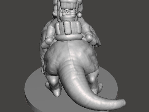 6MM SCALE SW SANDTROOPERS ON DEWBACK SET MINIATURE MODELS FOR SCIFI GAMES EPIC 3D printmodel