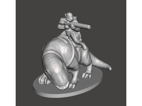6MM SCALE SW SANDTROOPERS ON DEWBACK SET MINIATURE MODELS FOR SCIFI GAMES EPIC 3D printmodel