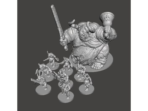 6MM SCALE DISEASE DEMONS SET MINIATURE MODELS FOR SCIFI OR FANTASY GAMES 3Dプリントモデル