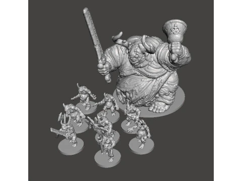 6MM &Ouml;L&Ccedil;EKLİ HASTALIK ŞEYTANLARI SETİ SCIFI VEYA FANTAZİ OYUNLAR İ&Ccedil;İN MİNYAT&Uuml;R MODELLER 3D Baskı Modeli