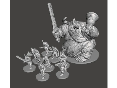 6MM &Ouml;L&Ccedil;EKLİ HASTALIK ŞEYTANLARI SETİ SCIFI VEYA FANTAZİ OYUNLAR İ&Ccedil;İN MİNYAT&Uuml;R MODELLER 3D Baskı Modeli