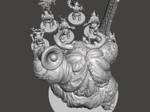 6MM SCALE DISEASE DEMONS SET MINIATURE MODELS FOR SCIFI OR FANTASY GAMES 3Dプリントモデル