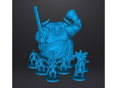 6MM SCALE DISEASE DEMONS SET MINIATURE MODELS FOR SCIFI OR FANTASY GAMES 3Dプリントモデル