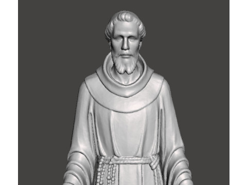 SAINT FRANCIS OF ASSISI RELIGIOUS STATUE SCULPTURE ART 3D Принт Модель