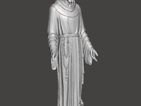 SAINT FRANCIS OF ASSISI RELIGIOUS STATUE SCULPTURE ART 3D 打印模型