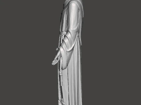 SAINT FRANCIS OF ASSISI RELIGIOUS STATUE SCULPTURE ART 3D Print Model